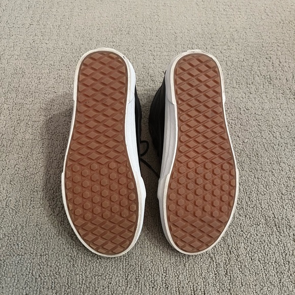 🩷 Vans SK8-Hi 46 MTE Pebble Leather Black Weatherized 7.5 Gently Used Hightops - Picture 5 of 6